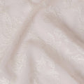 Soft Pink Floral Embroidered Georgette Fabric - 110 cm Width, Delicate & Sophisticated, Ideal for Apparel-D19149 Regal Fabrics