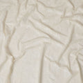 Cream Embossed Floral Georgette Fabric - 110 cm Width, Elegant Textured Finish, Ideal for Luxurious Garments-D19152