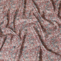 Vintage Floral Blended Cotton Lawn Fabric - Dusty Pink with Grey Botanical Print, 140 cms Width-D19167 Regal Fabrics