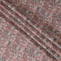 Vintage Floral Blended Cotton Lawn Fabric - Dusty Pink with Grey Botanical Print, 140 cms Width-D19167 Regal Fabrics