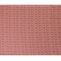 Vibrant Red Geometric Blended Cotton Lawn Fabric - Modern Print, 140 cms Width-D19170