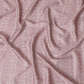 قماش قطني مخلوط باللون الوردي الناعم - طباعة زهور رقيقة، عرض 140 سم -D19173