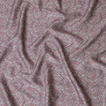 Elegant Dusty Rose Paisley Blended Cotton Lawn Fabric, Classic Design, 140 cms Width-D19177 Regal Fabrics