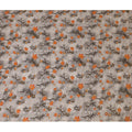 Elegant Viscose Fabric with Winter Branches and Autumn Leaves Digital Print, 110 cm Wide-D19203