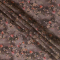قماش فيسكوز ميستيك روز توايلايت، طباعة زهور على خلفية دخانية، بعرض 110 سم -D19213