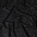 Sophisticated Black Tussar Silk Fabric with Floral Embroidery - 110 cm Wide - D19618