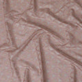 قماش الأورجانزا الحريري Dusty Rose مع تطريز زهور الباستيل المعقدة - عرض 110 سم - D19624
