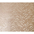 French Silk Chiffon (Fransawi) Fabric with Metallic Gold and Beige Lurex Abstract Design, 140 cm Width-D19744