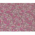 Pink and Grey Floral Viscose Crepe Printed Fabric - 110 cm Wide-D20006