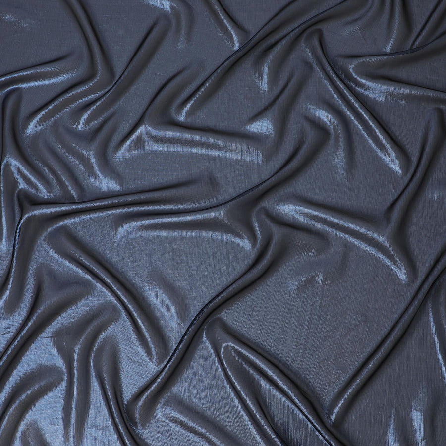 قماش شيفون حرير أزرق كحلي - عرض 110 سم - D20017