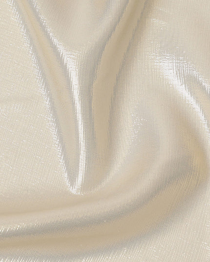 Champagne Gold Silk Chiffon Metallic Fabric - 110 cm Wide-D20018