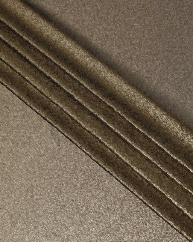 Golden Bronze Silk Chiffon Metallic Fabric - 110 cm Wide-D20022