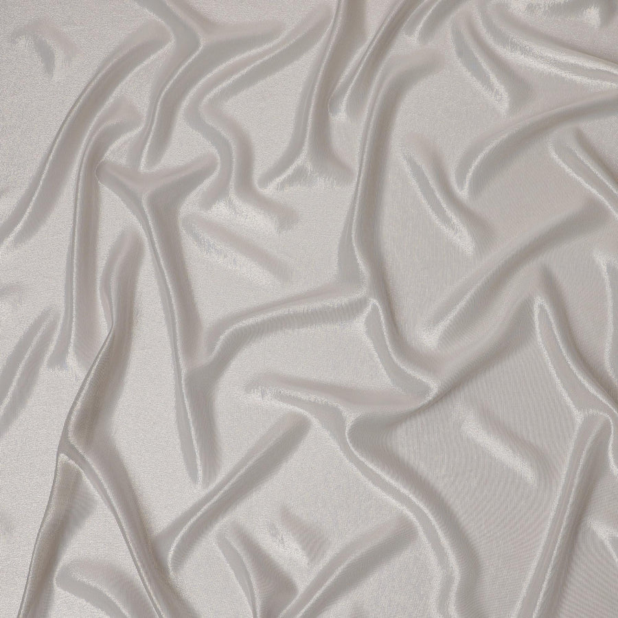 قماش شيفون حرير فضي ميتاليك - عرض 110 سم - D20024