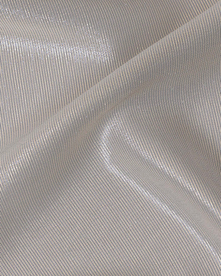 Silver Silk Chiffon Metallic Fabric - 110 cm Wide-D20024