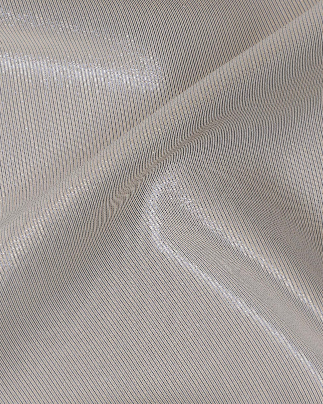 Silver Silk Chiffon Metallic Fabric - 110 cm Wide-D20024