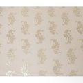 Cream Silk Chiffon Metallic Floral Fabric with Lurex - 110 cm Wide-D20027