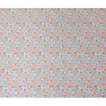 Synthetic Modal Satin Fabric with Stone Work, Pastel Floral Design, Light Grey, 110 cm Width-20030