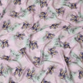 Stunning Lilac Synthetic Modal Satin Fabric with Abstract Design and Stone Work, 110 cm Width-20045 Regal Fabrics