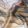 Elegant Marble Print Synthetic Modal Satin Fabric with Stone Work, 110 cm Width-20046