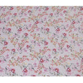 Delicate Blush Crepe Fabric with Vibrant Floral Print and Stone Accents, 110 cm Width - Imported from India-D20254