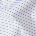 White and Navy Blue Fine Striped 100% Cotton Shirting Fabric, 150 cm Width, Made in Italy-D20473 Regal Fabrics