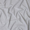 قماش قمصان من القطن بنسبة 100%، منقوش باللونين الرمادي الفاتح والأبيض، عرض 150 سم، صنع في إيطاليا - D20487