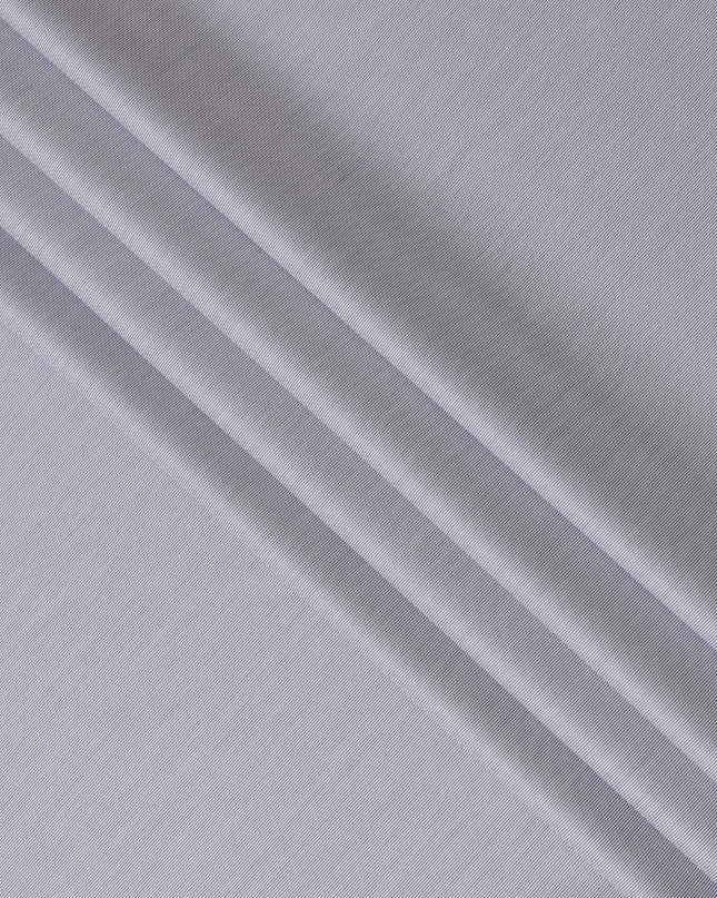 White and Navy Blue Textured Stripe 100% Cotton Shirting Fabric, 150 cm Width, Made in Italy-D20489