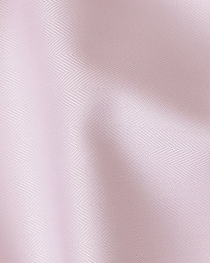 Light Pink Herringbone 100% Cotton Shirting Fabric, 150 cm Width, Made in Italy-D20492