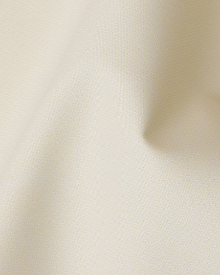 Ivory Cream Blend Swiss Cotton Shirting Fabric, 150 cm Width, Made in Switzerland-D20493