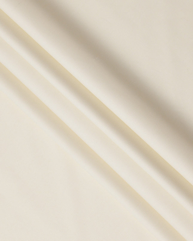 Ivory Cream Blend Swiss Cotton Shirting Fabric, 150 cm Width, Made in Switzerland-D20493