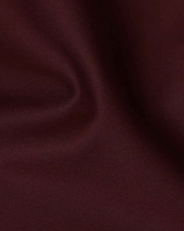 Deep Burgundy 100% Cotton Shirting Fabric, 150 cm Width, Made in Italy-D20496