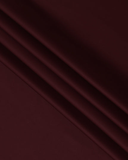 Deep Burgundy 100% Cotton Shirting Fabric, 150 cm Width, Made in Italy-D20496