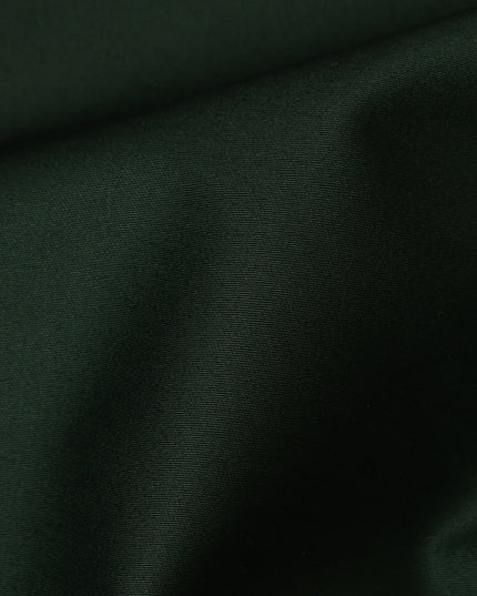 Forest Green 100% Cotton Shirting Fabric, 150 cm Width, Made in Italy-D20497