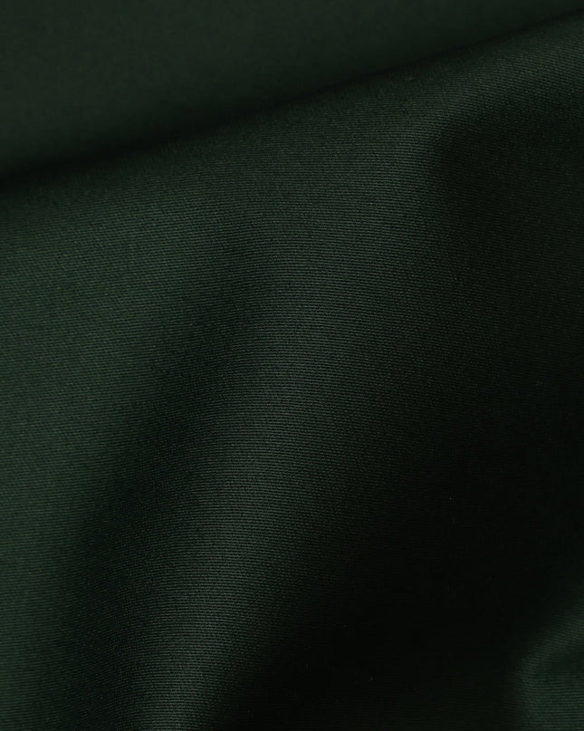 Forest Green 100% Cotton Shirting Fabric, 150 cm Width, Made in Italy-D20497