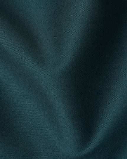 Teal Green 100% Cotton Shirting Fabric, 150 cm Width, Made in Italy-D20499