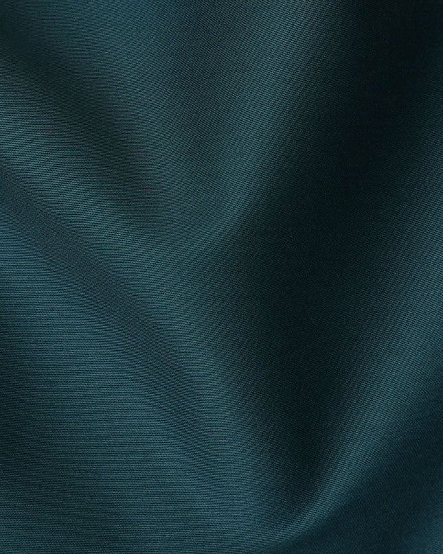 Teal Green 100% Cotton Shirting Fabric, 150 cm Width, Made in Italy-D20499