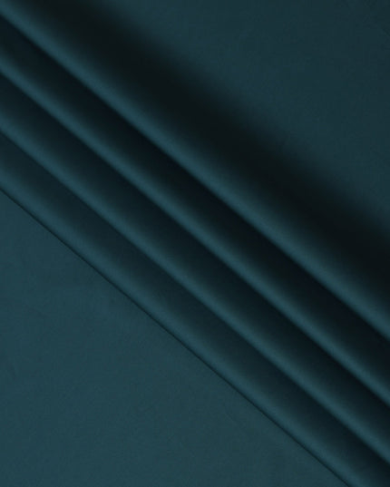 Teal Green 100% Cotton Shirting Fabric, 150 cm Width, Made in Italy-D20499