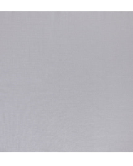 Light Grey & White Mini Checkered 100% Cotton Shirting Fabric, 150 cm Width, Made in Italy-D20503