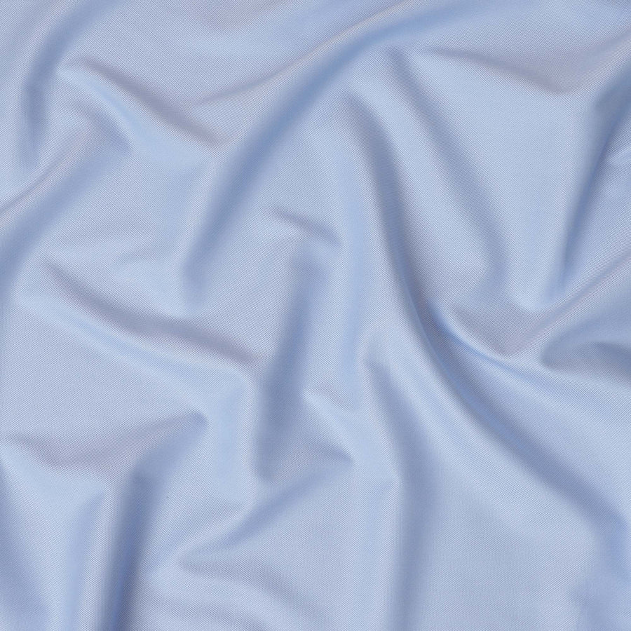 قماش قمصان سادة من القطن بنسبة 100% باللون الأزرق الباستيل، عرض 150 سم، صنع في إيطاليا - D20509