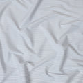 White & Sky Blue Horizontal Striped 100% Cotton Shirting Fabric, 150 cm Width, Made in Italy-D20512 Regal Fabrics