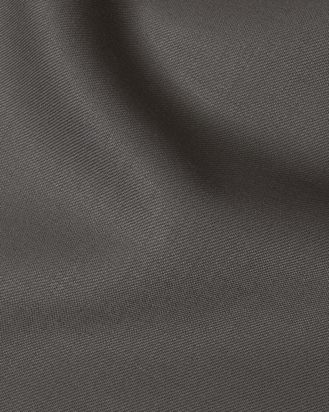 Dark Grey Super 120's English All Wool Suiting Fabric – 3.5 Meters, 150 cm Width, Made in the UK-D20516