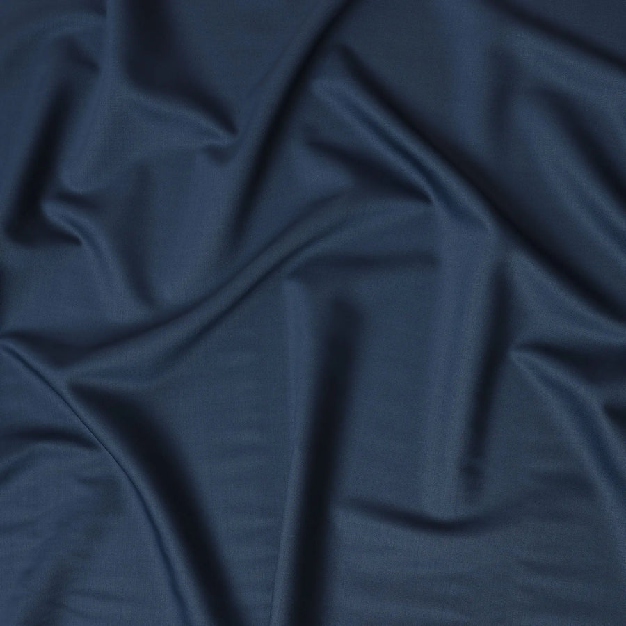 Deep Navy Blue Super 120's English All Wool Suiting Fabric – 3.5 Meters, 150 cm Width, Made in the UK-D20518 Regal Fabrics