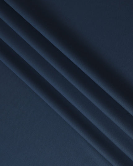 Midnight Blue Super 120's English All Wool Suiting Fabric – 3.5 Meters, 150 cm Width, Made in the UK-D20519