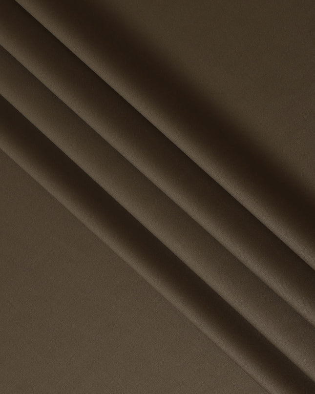 Olive Brown Super 120's English All Wool Suiting Fabric – 3.5 Meters, 150 cm Width, Made in the UK-D20520