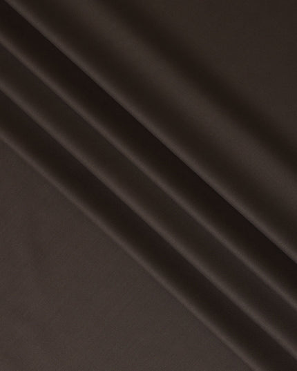 Chocolate Brown Super 150's English All Wool Suiting Fabric – 3.5 Meters, 150 cm Width, Made in the UK-D20524