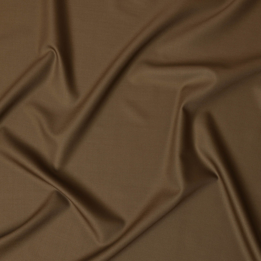Camel Brown Super 150's English All Wool Suiting Fabric – 3.5 Meters, 150 cm Width, Made in the UK-D20525 Regal Fabrics
