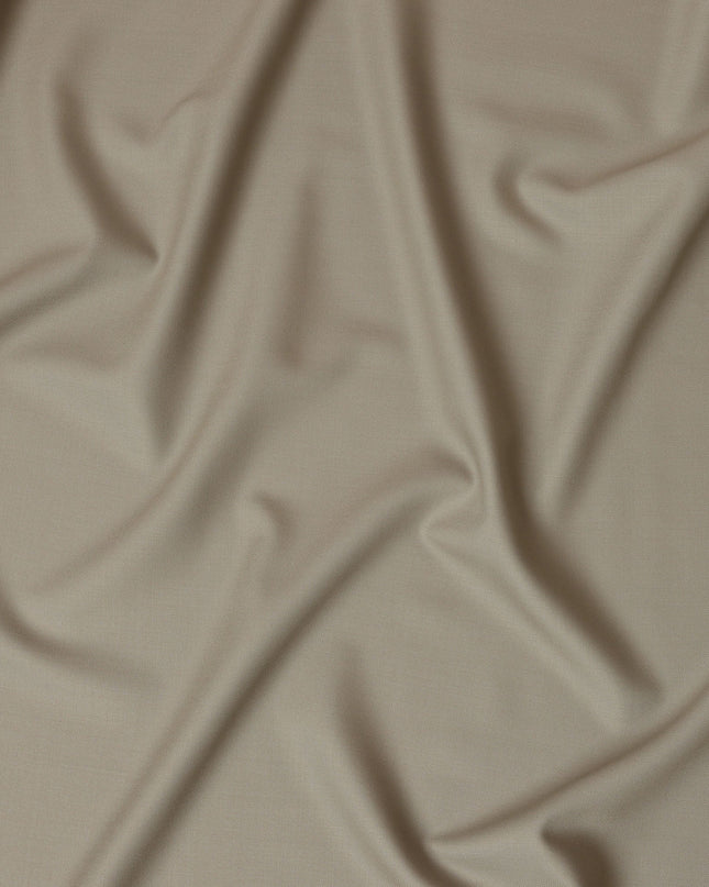 Light Beige Super 150's English All Wool Suiting Fabric – 3.5 Meters, 150 cm Width, Made in the UK-D20526