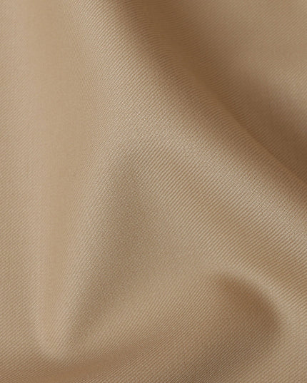 Sand Beige Super 150's English Wool and Cashmere Suiting Fabric – 3.5 Meters, 150 cm Width, Made in the UK-D20529