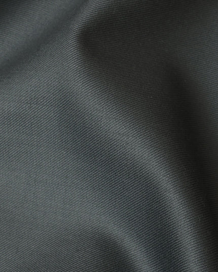 Slate Grey Super 150's English Wool and Cashmere Suiting Fabric – 3.5 Meters, 150 cm Width, Made in the UK-D20532