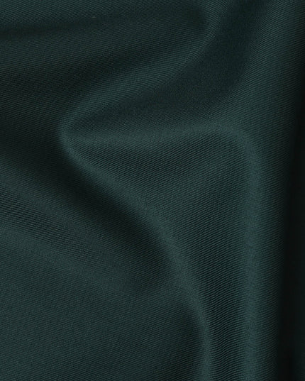 Bottle Green Super 180's English Wool and Cashmere  Suiting Fabric – 3.5 Meters, 150 cm Width, Made in the UK-D20533